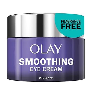  Click to see full view Olay Retinol 24 Night Smoothing Eye Cream, Fragrance-Free Hydrating Under Eye Treatment with Vitamin B3 and Retinol Complex for Fine Lines, Wrinkles, and Smoother Looking Skin, 0.5 Fl Oz